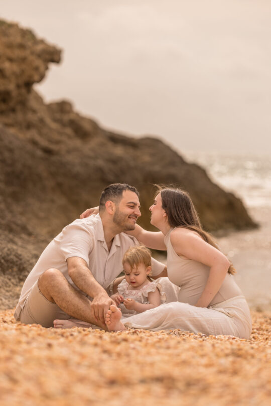 צילומי משפחה, זוגיות וילדים בים