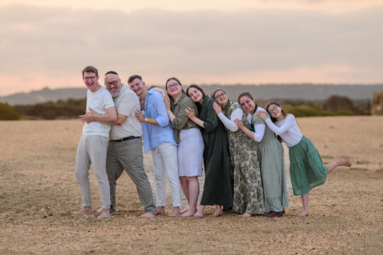 צילומי משפחה מורחבת בזריחה