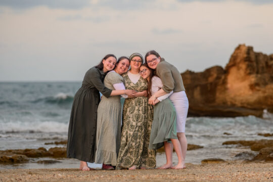 צילומי משפחה בשעת זריחה