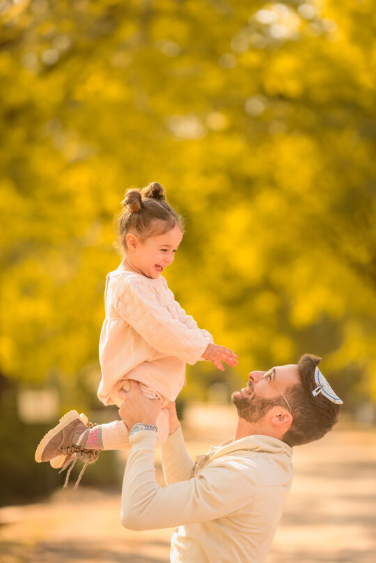 צילומי אבא ובת בטבע